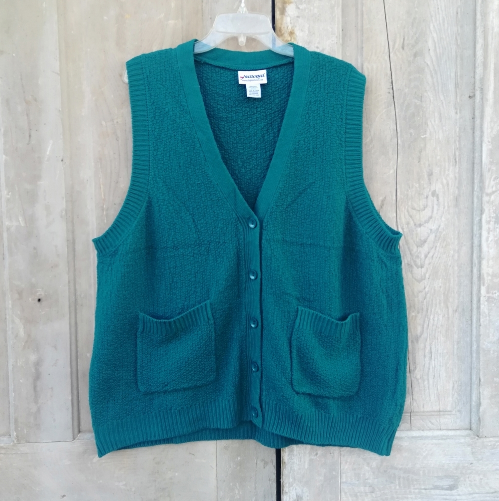 Teal Green Sweater Vest